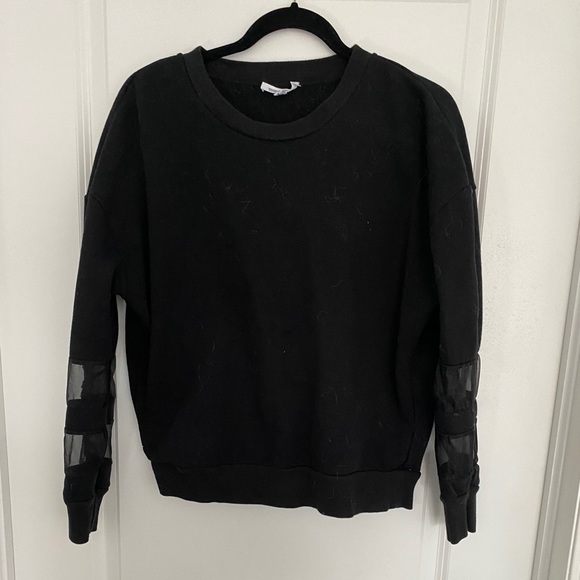 Good american sweatshirt with mesh detail - size 1 - Picture 1 of 3